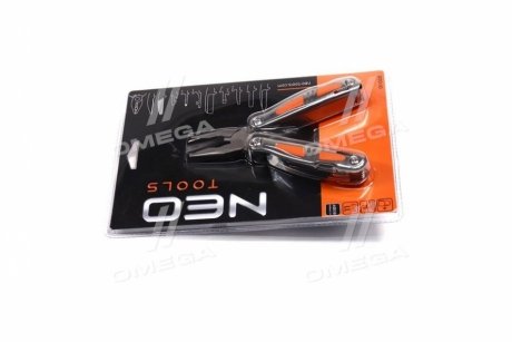 Многофункциональный инструмент, 11 элементов, большое лезвие, с LED (про-во NEO) NEO 01-028