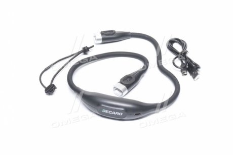 Фото 1 - фонарик светодиодный, нашейный <> DECARO DEC-FN01 Фонарик светодиодный, нашейный <> DECARO DEC-FN01 (фото 1)