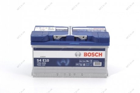Аккумулятор 75Ah-12v EFB (S4E10) (315x175x175),R,EN800 BOSCH 0092S4E100 (фото 1)