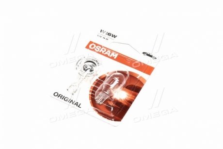 Лампа розжарювання W16W12V 16W W 2,1X9,5d ORIGINAL LINE (blister 2 шт) (вир-во) OSRAM 921-02B (фото 1)