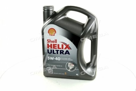 Масла моторные Helix Ultra SAE 5W-40 SN/CF (Канистра 4л)) SHELL 4107152 (фото 1)