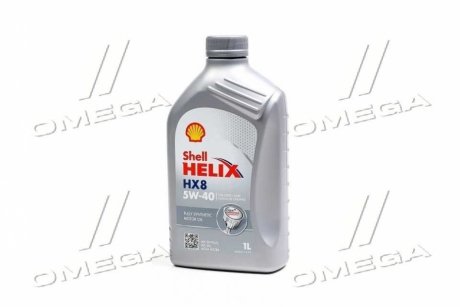 Масла моторные Helix HX8 SAE 5W-40 SN/CF (Канистра 1л) SHELL 4107484 (фото 1)