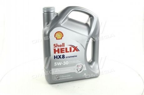 Масла моторные Helix HX8 SAE 5W-30 SL/CF (Канистра 4л)) SHELL 4102817162 (фото 1)