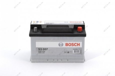 Аккумулятор 70Ah-12v (S3007) (278x175x175),R,EN640 BOSCH 0092S30070 (фото 1)