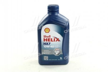 Олива моторна Helix HX7 SAE 10W-40 (Каністра 1л) SHELL 4107455 (фото 1)
