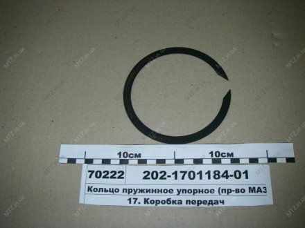 Кольцо пружинное упорное МАЗ 202-1701184-01 (фото 1)