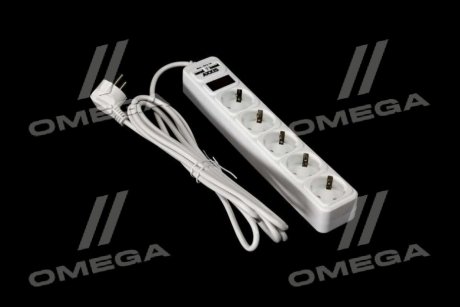 Мережевий фільтр, подовжувач з USB2 Optima Base 5 3m WHITE провід 3*0,75мм2<> AXXIS Ax-1269 (фото 1)