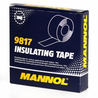 Insulating Tape 19 мм/10 м/Лента изоляционная полиэфирная 19 мм*10 м Mannol СМАЗОЧНЫЕ МАТЕРИАЛЫ И ЖИДКОСТИ 9817 (фото 1)
