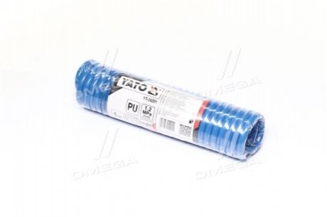 Шланг пневматический спиральный полиуретановый 5.5 х 8 мм 5 м YATO YT-24201 (фото 1)