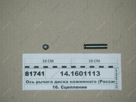 Вісь важеля натискного диска (Росія) Россия 14.1601113 (фото 1)
