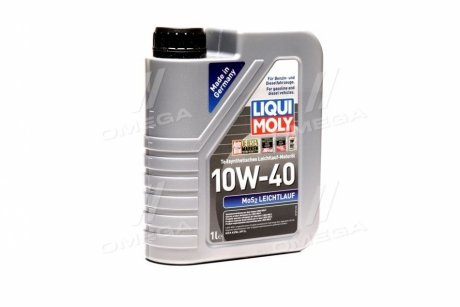 Масло моторное MoS2 Leichtlauf 10W-40 (Канистра 1л) Liqui Moly 1930 (фото 1)