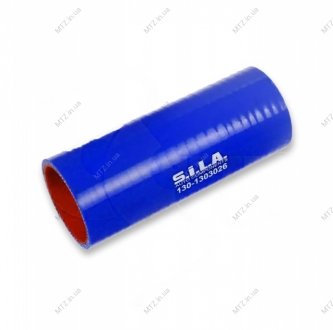 Патрубок радиатора ЗИЛ-130 прямой силиконовый S.I.L.A. AC 130-1303026 (фото 1)
