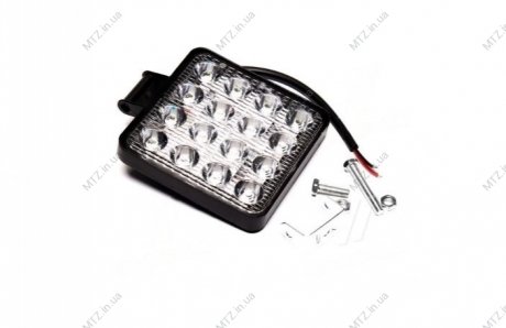 Фара LED квадратная 48W 6000K (16 диодов) (10.5см х 10.5см х 1.5см) Дорожная карта DK 3720 (фото 1)