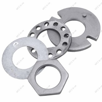 Гайка подш. передней ступицы в сб. из 4-х (гайка + контргайка + 2 замковые шайбы) (СТМ) S.I.L.A. 5320-3103076/82/79/513