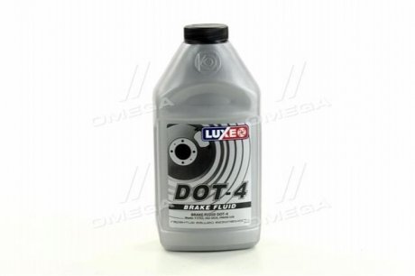 Жидкость тормозов. DOT4 LUXЕ 438г серебряный кан LUXE 650 (фото 1)