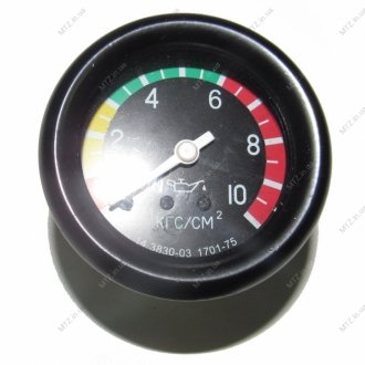 Покажчик тиску масла (манометр) МТТ-10 (10 атм) Китай МТТ-10 (14.3830-03) (фото 1)