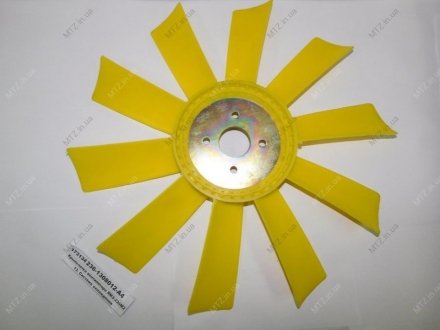 Крыльчатка вентилятора ЯМЗ-236М2 под 4 болта, 550мм, пластик 10 лопастей (S.I.L.A. AC) S.I.L.A. AC 236-1308012-А4 (фото 1)