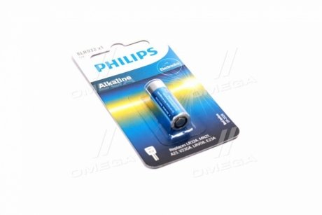 Батарейка 8LR932 Alkaline 12.0V (LR23A / 8LR23) 1шт blister (вір-во) Philips 8LR932/01B (фото 1)