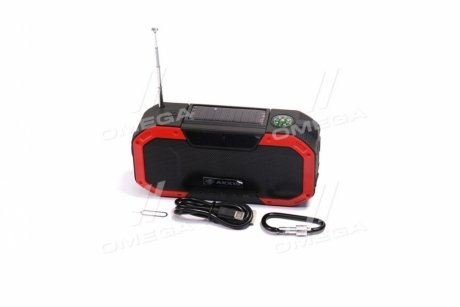 Фонарь-колонка Bluetooth, PowerBank 5000mA, сон.бат <> RED AXXIS Ax-944 (фото 1)