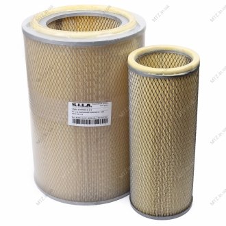 Фильтр воздушный ДОН-1500Б, Т-150 с дв. ЯМЗ основной + вставка (комплект) В-008/1 + В-008/2 S.I.L.A. 250И-1109080 К-КТ
