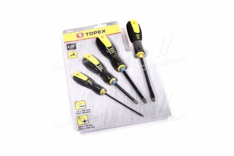Фото 1 - викрутки, набір 4 шт. Topex 39D933 Викрутки, набір 4 шт. Topex 39D933 (фото 1)