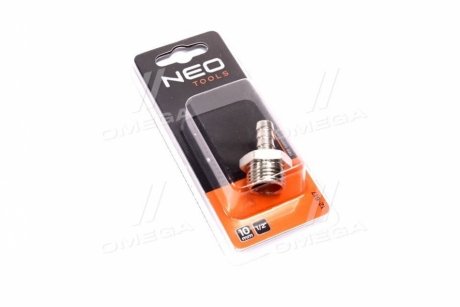 Штуцер шланга 10 мм, з ріьбою М 1/2"(NEO) NEO 12-617 (фото 1)