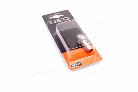 Штуцер шланга 10 мм, з ріьбою М 1/4"(NEO) NEO 12-616 (фото 1)