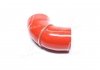 Патрубок повітряного фільтра КАМАЗ кутовий (СИЛІКОН червоний, D=68 мм, L=174 мм)) RED LORRY 54112-1109600 (фото 3)