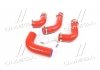 Патрубок радиатора Газель (СИЛИКОН красный, дв. 405, к-кт 4 шт.) с хомутами RED LORRY 405-1303000 (фото 2)