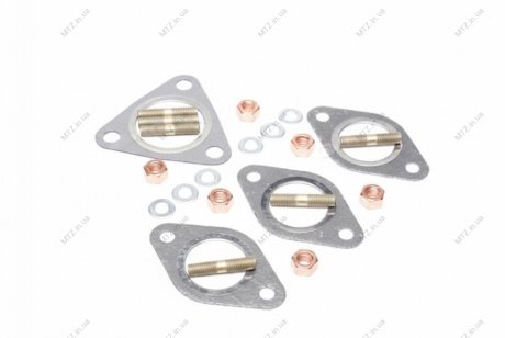 Фото 1 - р/к коллектора выпускного ЯМЗ 236 (крепление на 1 головку, прокладки,гайки,шайбы,шпильки) DETALKA 236-1008001 Р/к коллектора выпускного ЯМЗ 236 (крепление на 1 головку, прокладки,гайки,шайбы,шпильки) DETALKA 236-1008001 (фото 1)