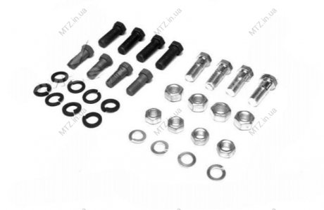 Р/к крепления передачи карданной ГАЗ 3309,33104 ВАЛДАЙ,ПАЗ (12 болтов+12 гроверов+8 гаек) АВТО-СОЮЗ 88 33104-2200800