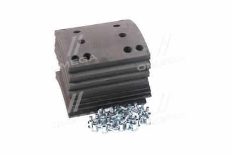 Накладка тормозов. (компл. на ось) из заклеп. 410x183 1-й рем. MAN F2000, F90, TGA, MB ACTROS RIDER RD 19495Rem1