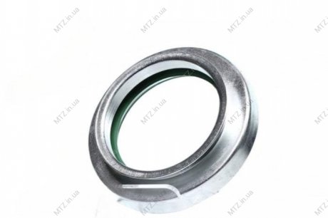 Сальник вала колінчастого ГАЗ 53,3302 передній з обоймою (55х80х10, зелений NBR) DETALKA 21-1005032-01 (фото 1)