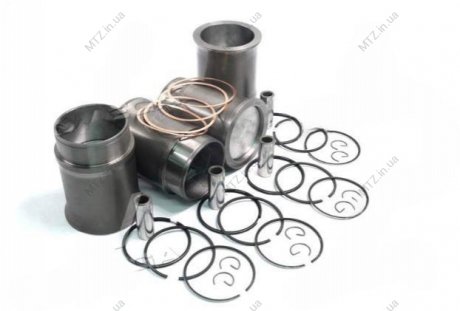 Гільзо-комплект ГАЗ 53,3307 (на 4 циліндри) (Г+П+палець+стопор+кільця поршневі+прокладка) DETALKA 53-1000105-04