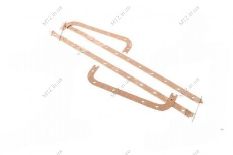 Прокладка картера масляного ЯМЗ 238 (поддона) (резина-пробк. светлая) Рось-гума 238-1009040