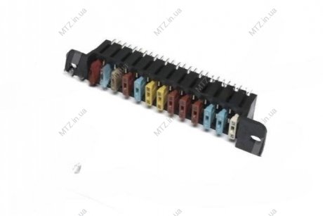 Блок запобіжників ВАЗ 2101-07, Волга, Газель, Соболь, нового зразка у зборі (ЄВРО) (БПР-13) DECARO 41.3722