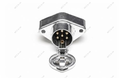 Розетка для причепа ПС 326 МАЗ, КАМАЗ, Сільгосптехніка, Вантажні Іномарки (24В, алюміній) DETALKA ПС-326-03