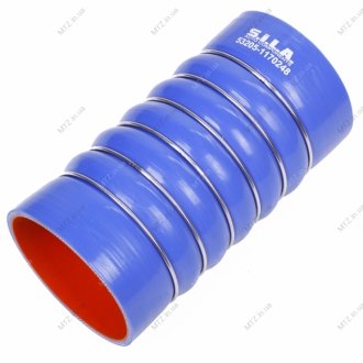 Рукав інтеркулера D=100 L=210 силікон армований сталевими кільцями (в-во SILA AC) S.I.L.A. 53205-1170248