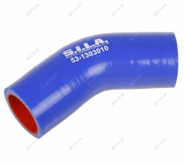 Патрубок радіатора ГАЗ-53 верхній, ГАЗ-3307 силіконовий (в-во AC) S.I.L.A. 53-1303010