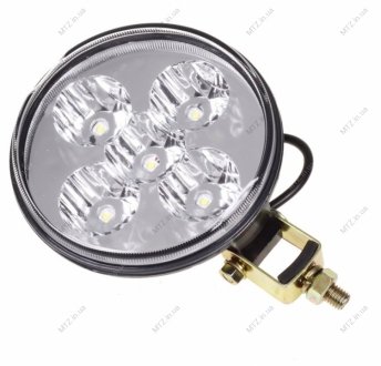 Фара МТЗ робоча кругла 5 LED 15W з кронштейном S.I.L.A. ФГП-101-01
