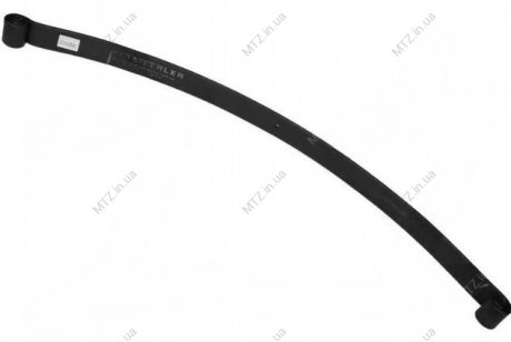 Лист ресори ГАЗ 33104 ВАЛДАЙ №1 передній 3-х листовий (з сайлентблоками, L=1670 мм) DETALKA 33104-2902100-01