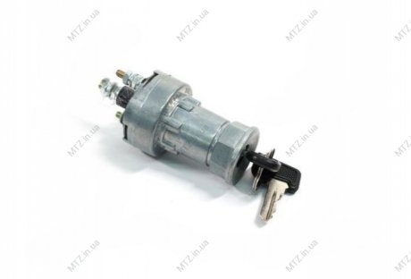 Замок зажигания ГАЗ 53,ПАЗ,УАЗ,ЛИАЗ (железный корпус, 4 контактный) DETALKA 12-3704-05