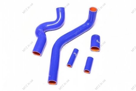 Патрубок радиатора УАЗ 3163 Патриот дв.ЗМЗ 409 Е-3 с кондиц. (компл. 5 шт. силикон) TEMPEST TP.1414