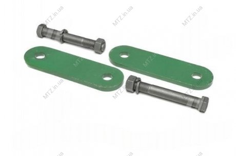 Р/к сережки ресори ГАЗ 33104 ВАЛДАЙ (серега 8 мм, болти МІЦНІСТЬ 8.8) (на одну ресора) DETALKA 33104-2912466-01