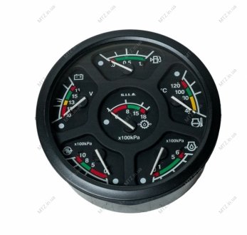 Комбинация приборов (6 указателей) с сигнальной лампой (AC) S.I.L.A. КД8071-4