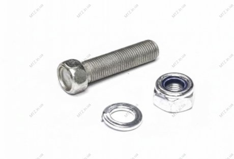 Болт вала карданного МАЗ в сборе (М10х1х40 полная резьба, гайка самоконтрольная, гровер) DETALKA 371264/250688